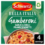 Sainsburys Schwartz Bella Italia Garlic Chilli Prawn Pasta Seasoning 35g- Buy online at McGrocer