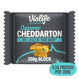 Sainsburys Violife Supreme Cheddarton Cheese Alternative with Protein 200g- Buy online at McGrocer