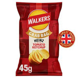 Sainsburys Walkers Heinz Tomato Ketchup Grab Bag Crisps 45g- Buy online at McGrocer