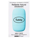 Fussy Refillable Natural Deodorant Wavy Days Natural Deodorant Stick 40g