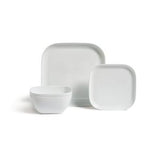 Sainsburys Habitat Riko Square White Dinner Set 12 Pieces- Buy online at McGrocer