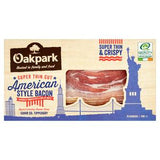 Sainsburys Oakpark Super Thin Cut American Style Bacon Rashers x16 170g- Buy online at McGrocer