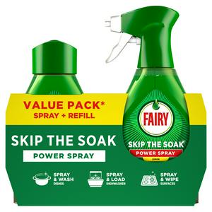 Fairy Skip the Soak Dish Power Spray Lemon 1000ml