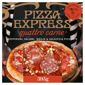 Sainsburys Pizza Express Quattro Carne Ready Pizza 395g- Buy online at McGrocer