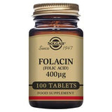 Solgar Folacin Folic Acid Tablets 400mcg 100