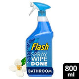 Sainsburys Flash Spray Wipe & Done Antibacterial Bathroom Cleaning Spray White Blossom 800ml- Buy online at McGrocer