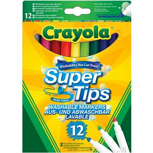 Crayola Supertips markers pack of 12 - British product