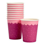 Sainsburys Sainsbury's Home Pink Polka Dot Paper Cups 250ml Pack of 10- Buy online at McGrocer