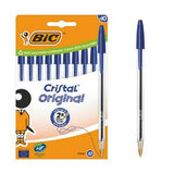BIC Cristal Blue Ballpoint Pen Pack of 10