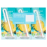 Sainsburys Zumo de piña puro a partir de concentrado, paquete de 3 botellas de 200 ml.