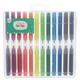 Double Ended Felt Tip Pens Pack of 24 with Case