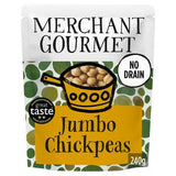 Merchant Gourmet Jumbo Chickpeas Italian Olive Oil 240g, imported from the UK