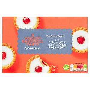 Sainsbury's Cherry Bakewells Cake Tarts 240g (British brand)