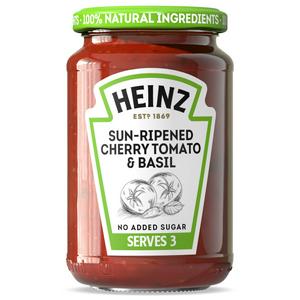 Sainsburys Heinz Sundried Cherry Tomato and Basil Pasta Sauce 350g- Buy online at McGrocer