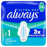 Always Ultra Sanitary Towels Size 1 13 Pack - British product
