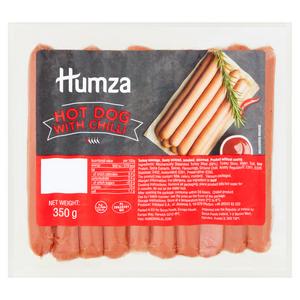 Saucisse de dinde type hot-dog au piment Humza 350g