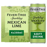 Sainsburys Fever-Tree Sparkling Mexican Lime Soda 4x250ml Multipack- Buy online at McGrocer