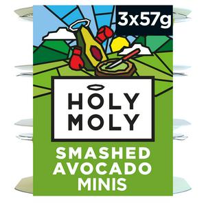 Holy Moli smashed avocado dip mini cups 3x57g, UK version