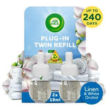 Sainsburys Air Wick Linen & White Orchid Plug-In Refill Air Freshener 19ml- Buy online at McGrocer