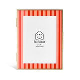 Habitat Pink Wavy Glass Photo Frame 5x7, UK version