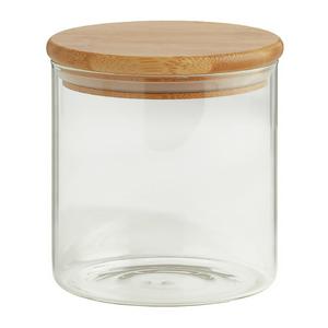 Contenant de Rangement Rond Habitat Verre avec Couvercle Bambou 660ml Sainsburys - Acheter en ligne sur McGrocer