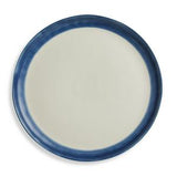 Sainsburys Habitat Artisan Stripe Stoneware Dinner Plate Blue 28cm- Buy online at McGrocer
