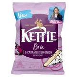 Sainsburys Kettle Brie & Caramelised Onion Hand Cooked Potato Chips 130g- Buy online at McGrocer