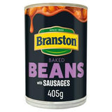 Sainsburys Branston Baked Beans and Sausages 405g Tin- Buy online at McGrocer