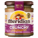 Sainsburys Meridian Crunchy Almond Butter Spread 170g- Buy online at McGrocer