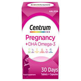 Centrum Pregnancy vitamins DHA Omega 3 60 tablets, imported from the UK