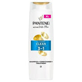 Sainsburys Pantene Classic Clean 3 in 1 Shampoo Normal Mixed Hair 400ml- Buy online at McGrocer