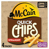 McCain Quick Chips Straight Frozen Potatoes 4x100g