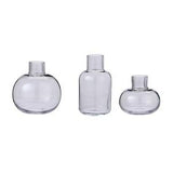 Habitat smoked glass bud vases set of 3 - British product