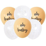 Sainsbury's Hello Baby Latexballons 6er-Pack (britische Marke)
