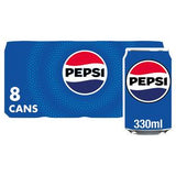 Sainsburys Pepsi Cola Soft Drink 8 x 330ml- Buy online at McGrocer