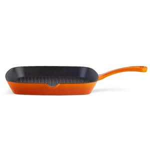 Habitat cast iron griddle pan orange 23cm, UK version