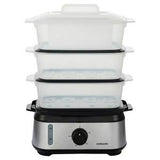 Sainsburys Cookworks 3 Tier Steamer Stainless Steel- Buy online at McGrocer
