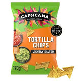 Sainsburys Capsicana Tortilla Chips Lightly Salted Wholegrain Corn 170g- Buy online at McGrocer