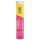 Vitl collagen and vitamin c peach tablets 20ct (British brand)