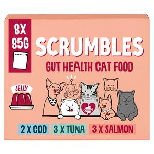 Scrumbles Jelly Wet Cat Food Multipack 8 x 85g (British brand)