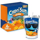 Sainsburys Capri-Sun Orange Fruit Juice Drink Kids 4 x 200ml- Buy online at McGrocer