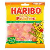 Sainsburys Haribo Halal Happy Peaches Bag Fruit Gums 100g- Buy online at McGrocer