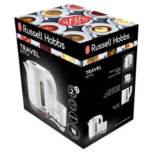 Sainsburys Russell Hobbs Travel Light White Small Electric Kettle 850ml- Buy online at McGrocer