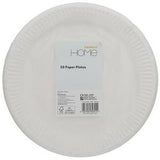 Sainsbury's Home Paper Plates White 22cm 50 Pack (British brand)