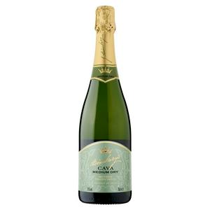 Sainsbury's Cava Medium Dry 75cl bottle (British brand)