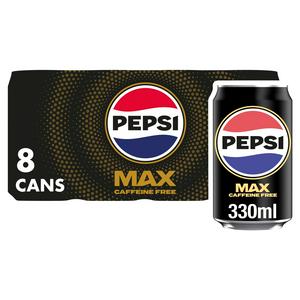 Pepsi Max koffeinfreie Cola Erfrischungsgetränk Multipack 8 x 330ml