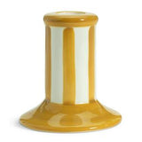 Sainsburys Habitat Ceramic Stripe Taper Candle Holder Mustard 9cm- Buy online at McGrocer