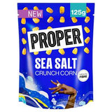 Sainsburys Proper Crunch Corn Sea Salt Savoury Popcorn 125g- Buy online at McGrocer