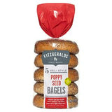 Fitzgeralds Family Bakery Poppy Seed Bagels 425g - British product