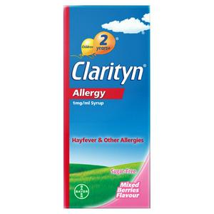 Sainsburys Clarityn Allergy Relief Syrup Mixed Berries 60ml- Buy online at McGrocer